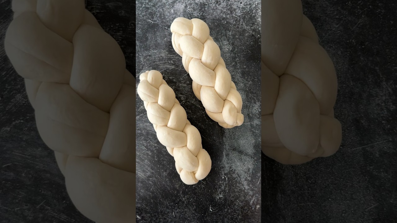Save this helpful method for braiding 4-strand challah 