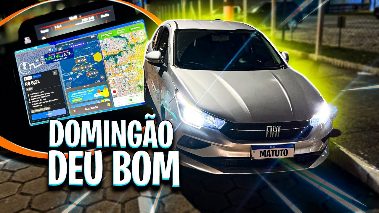8 HORAS trabalhando com os apps | rotina de uber ✅