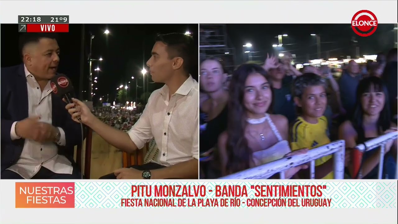 5ta Noche de la Fiesta Nacional de la Playa de Río 2026 - Pitu Monzalvo integrante Sentiientos