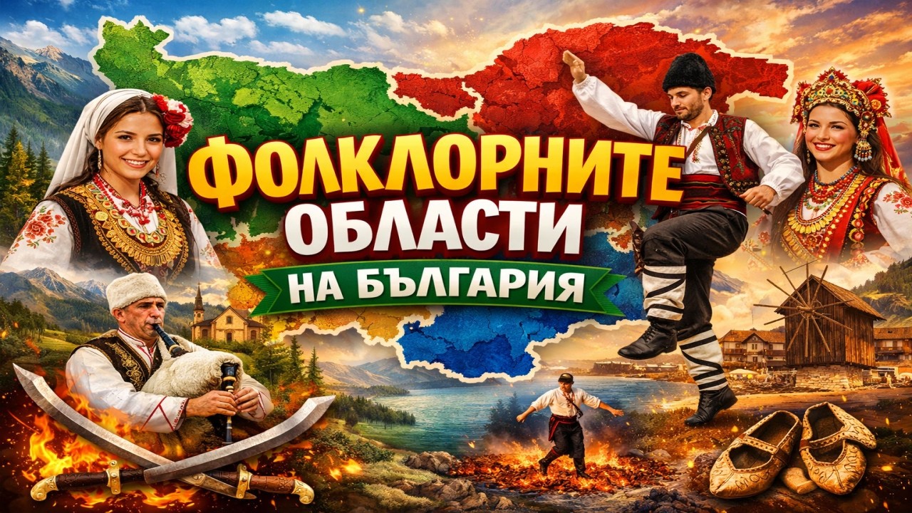 Фолклорните области на БЪЛГАРИЯ
