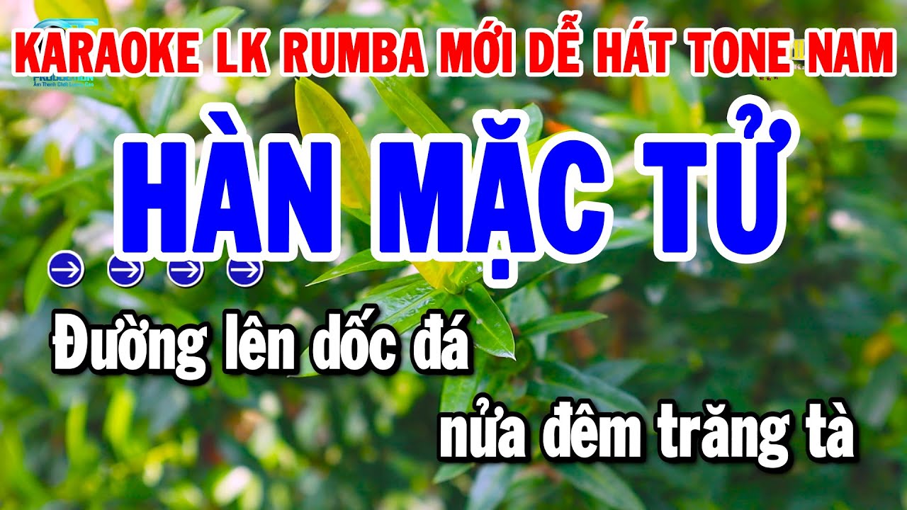 Karaoke Liên Khúc Tone Nam Nhạc Sống Rumba 2025 | Hàn Mặc Tử - Mưa Đêm Tỉnh Nhỏ | Thanh Hải
