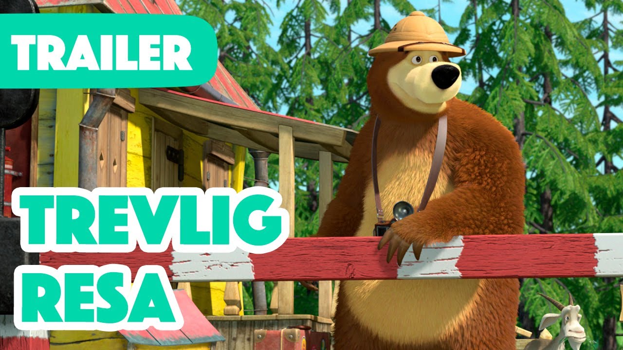 Masha och Björnen 🚂 Trevlig resa  👒 Trailer 🎬