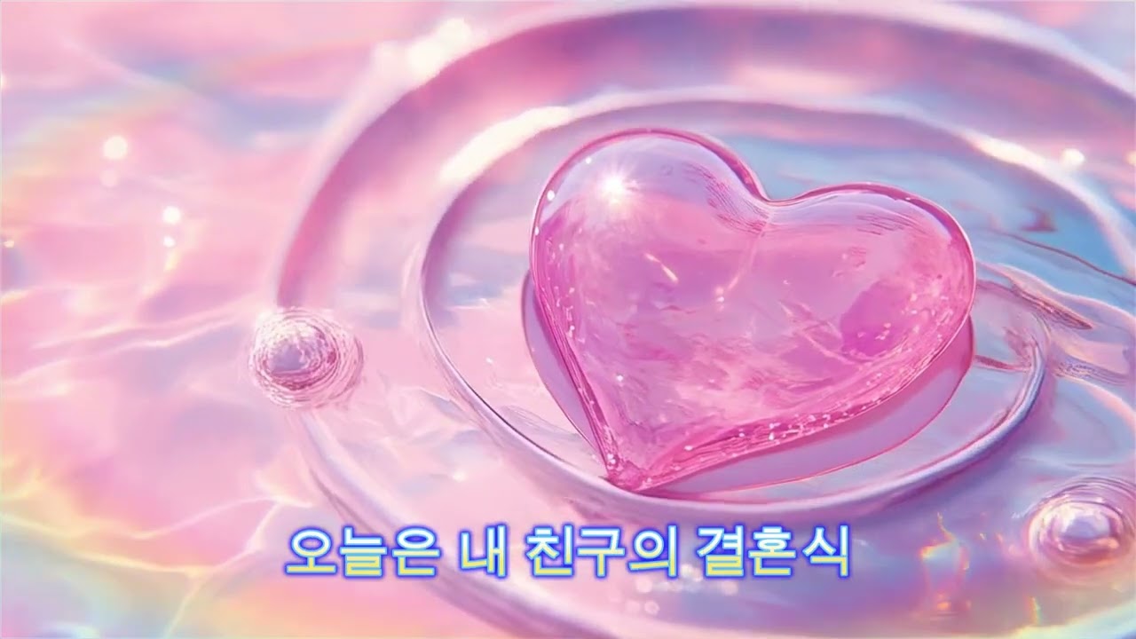 오늘은 내 친구의 결혼식