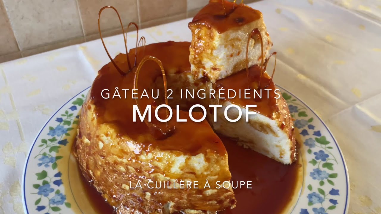 Gâteau 2 ingrédients - Blancs d'œufs et sucre -  MOLOTOF - bolo claras e açúcar -  MOLOTOF