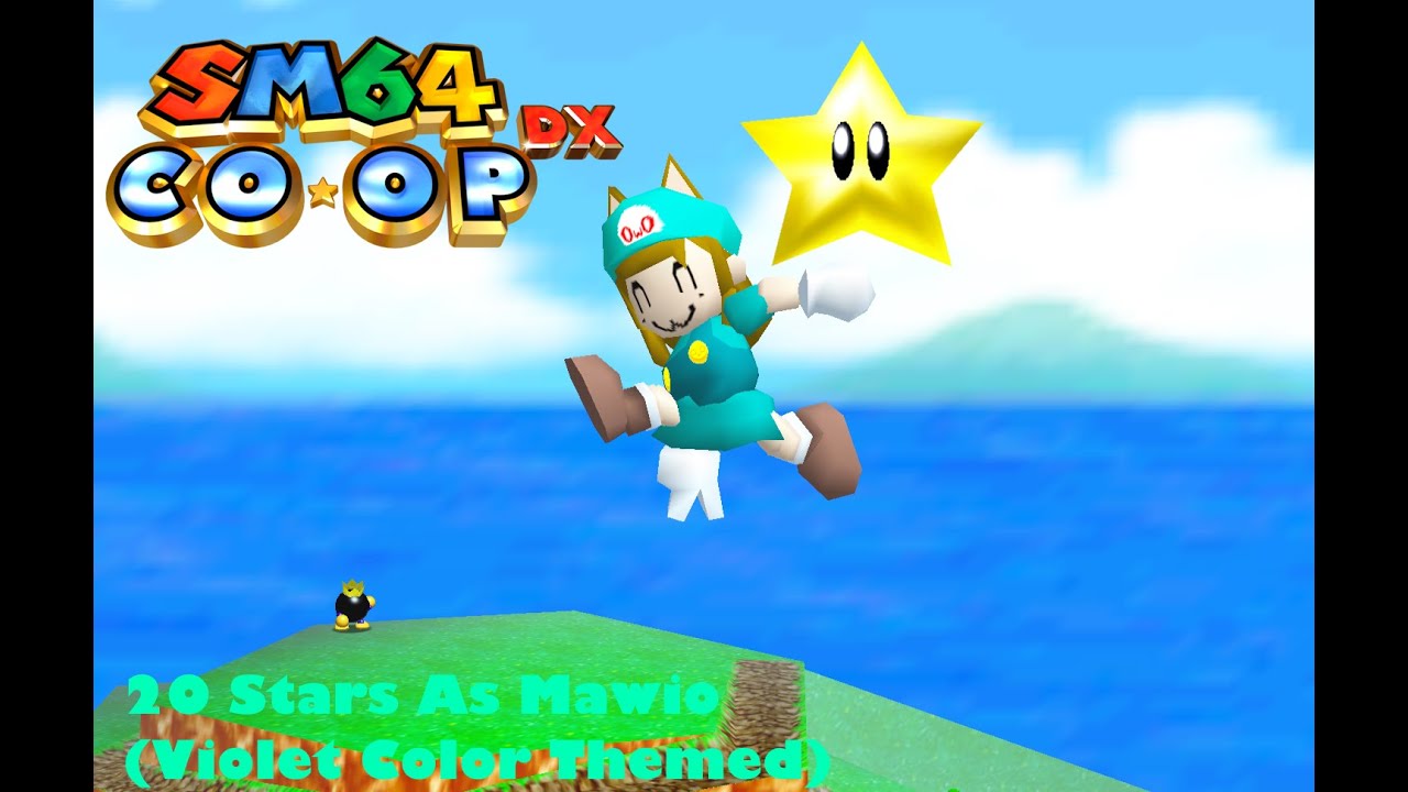 [WR] Super Mario 64 Coop Deluxe | Speedrun Reworked | 20 Stars As Mawio