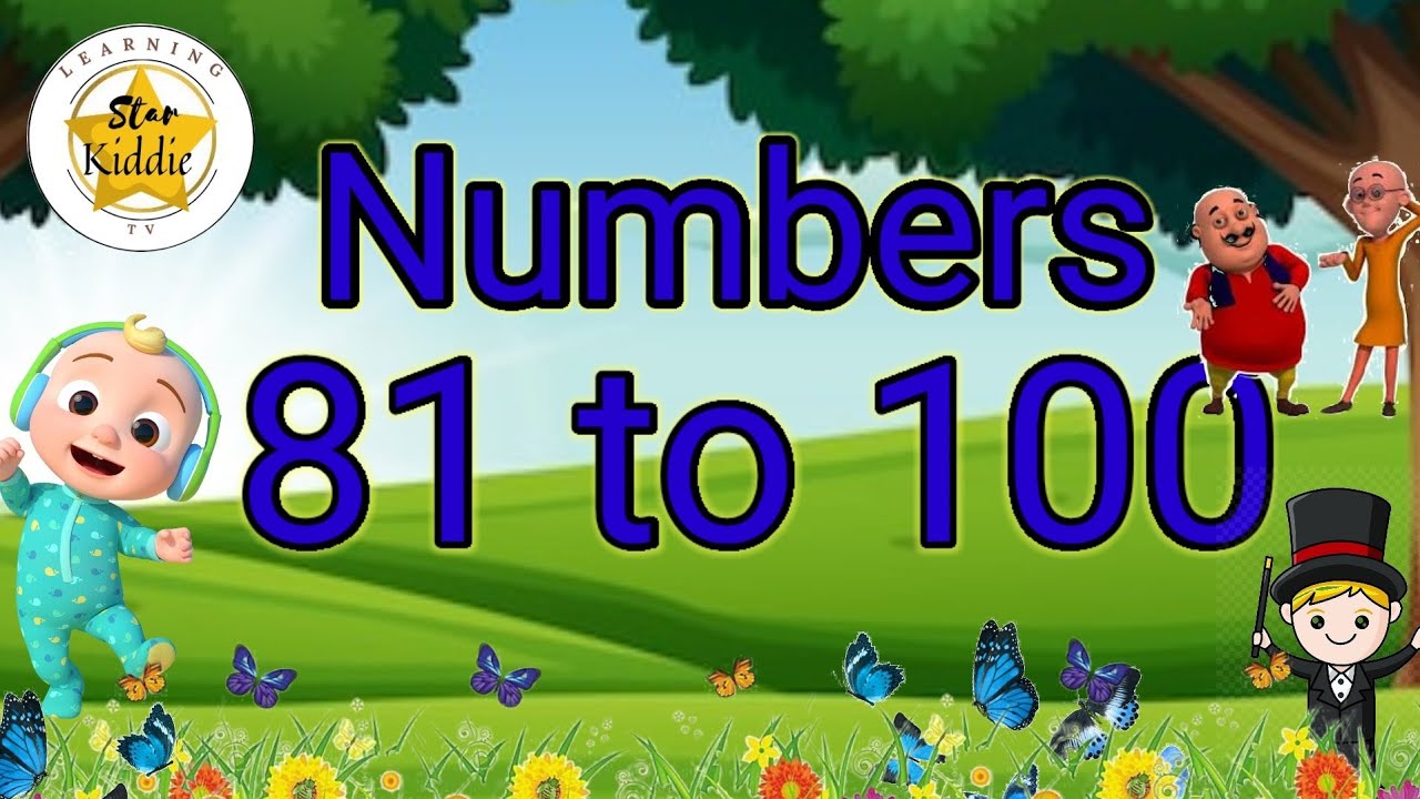 Learn Numbers 81 to 100,Counting from 81to100, छोटे बच्चों की पढ़ाई,#StarKiddie#toddler#kidssong#123
