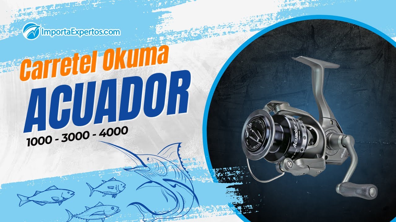 Carrete Okuma Acuador Spinning🎣- Revisión de productos