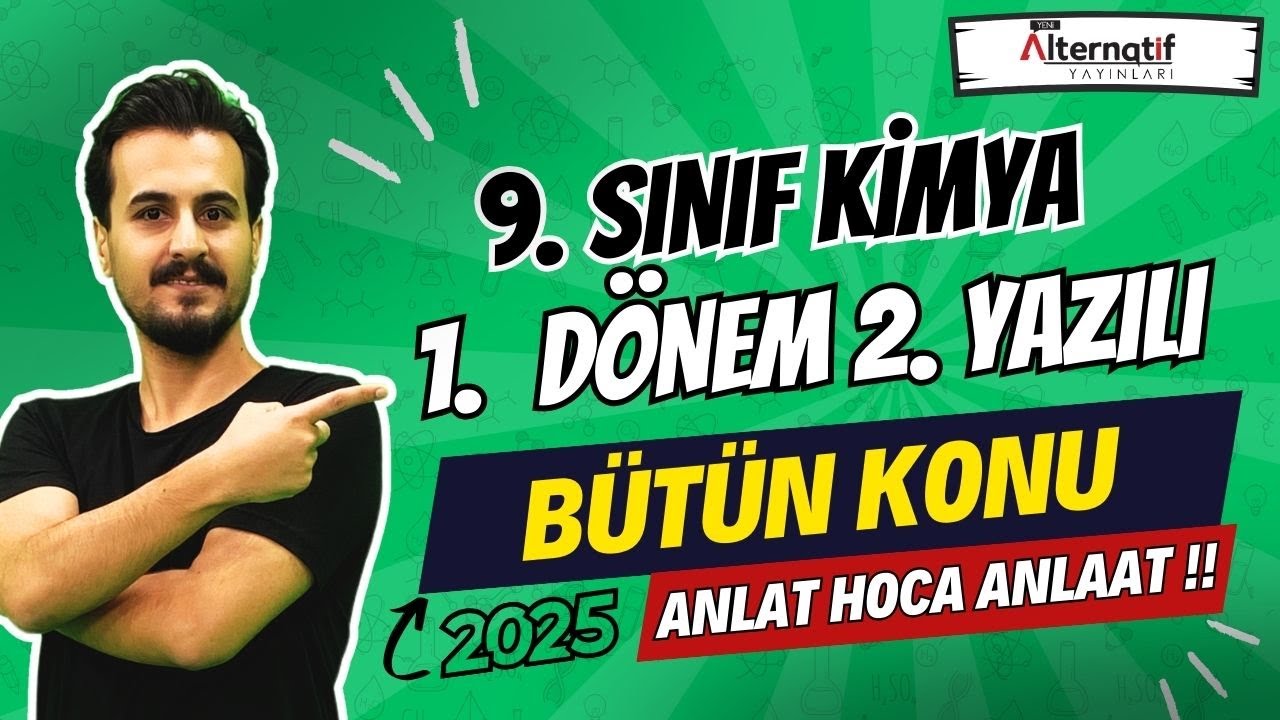 9.Sınıf Kimya | FULL TEKRAR | 1. Dönem 2.Yazılıya Hazırlık | 2024-2025 | #chtayfa