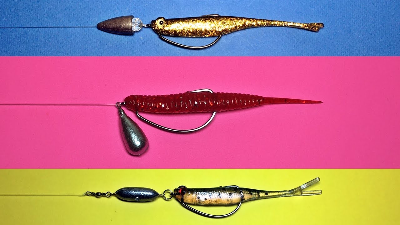 How to setup a snag free fishing rigs with soft plastic baits