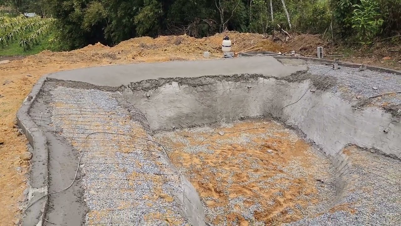 construção de Piscina praia, mais um passo a passo da nossa rotina com dicas