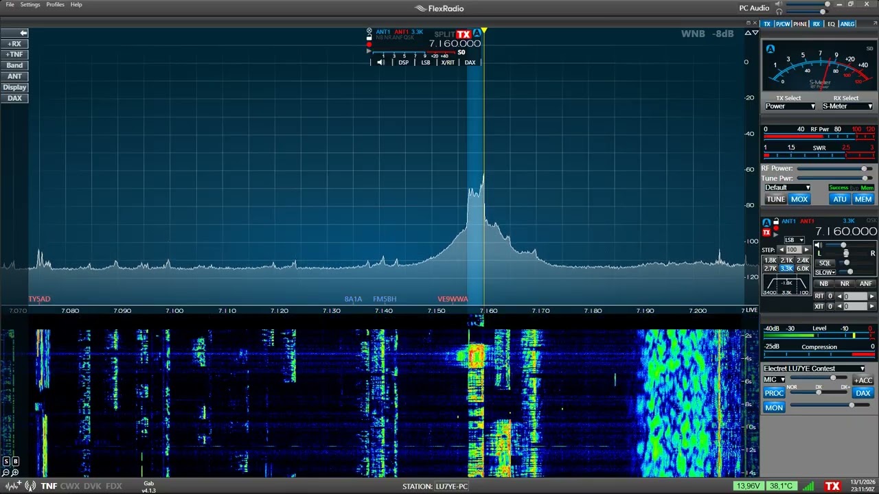 Tardes de Radio: 13-01-26: LU9YLH; LU7YW; LU7YZ; LU7YS; EA7T y LU7YE