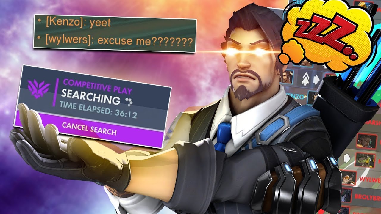 40 MINUTE QUEUE turned into a INTENSE Widowmaker/Hanzo Game! - Overwatch