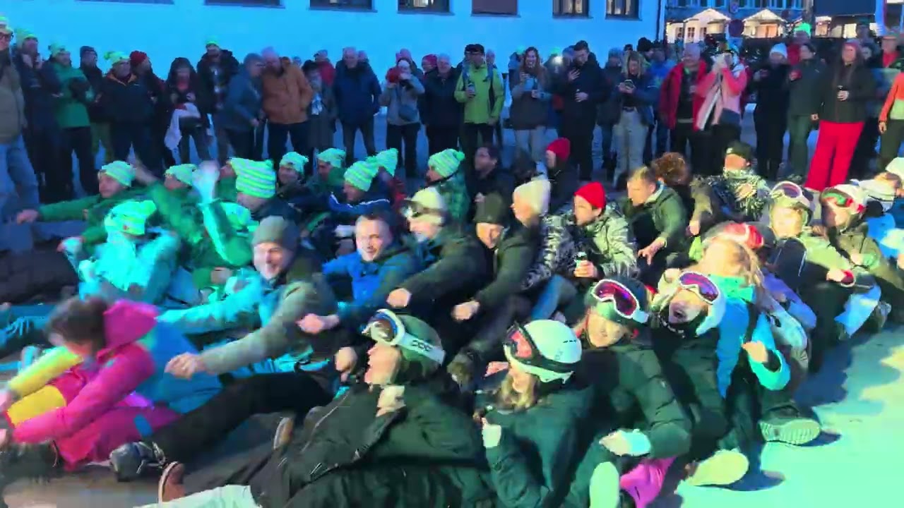 Alpenstarkstrom, Video 14, in Riezlern im Jan. 2026, Schneemanntreff mit Alpenstarkstrom