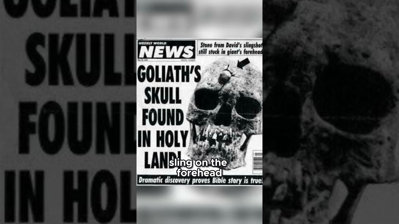 Был обнаружен череп Голиафа, и он связан с историей Давида.
