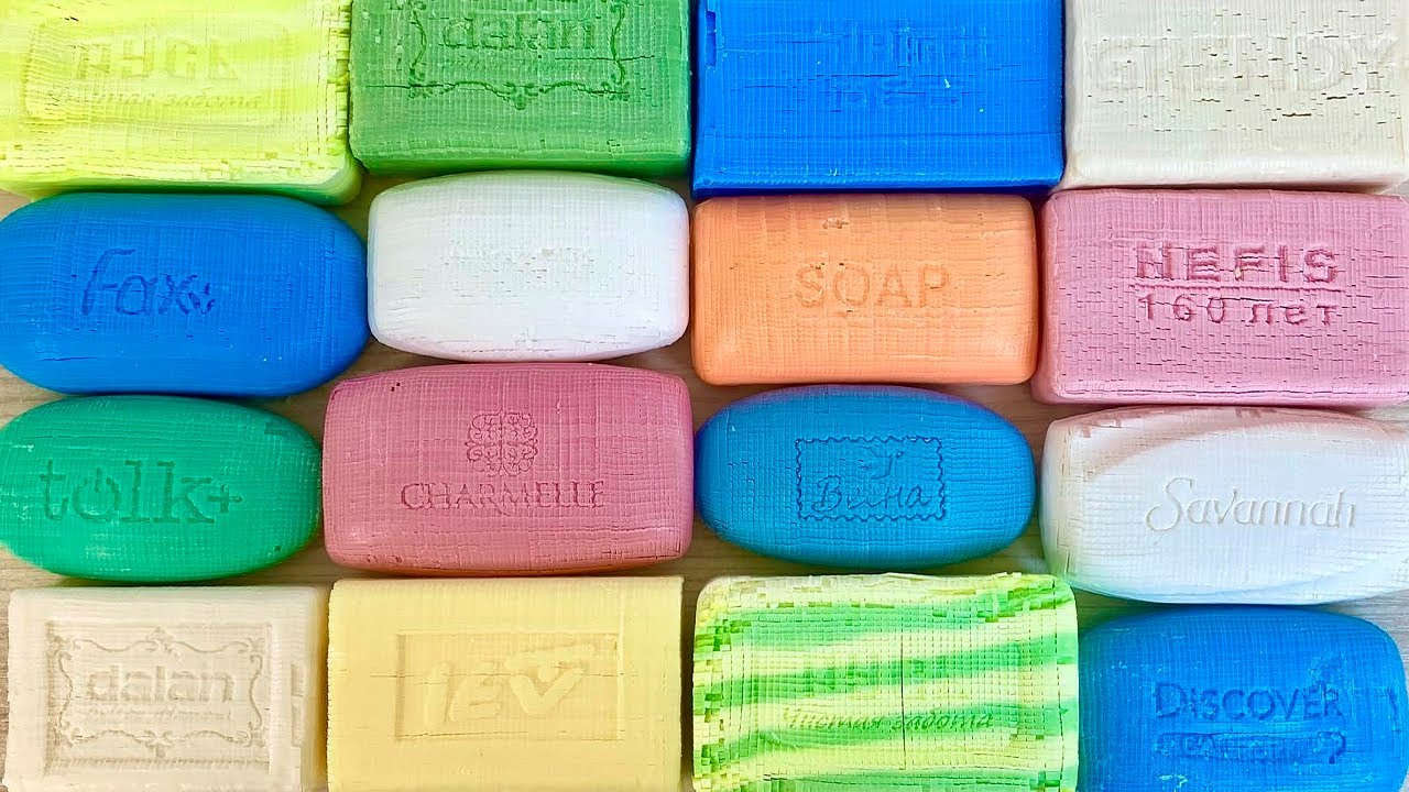 ⭐ASMR ⭐ Cutting soap Cubes. Резка мыла кубиками. Satisfying soap video.