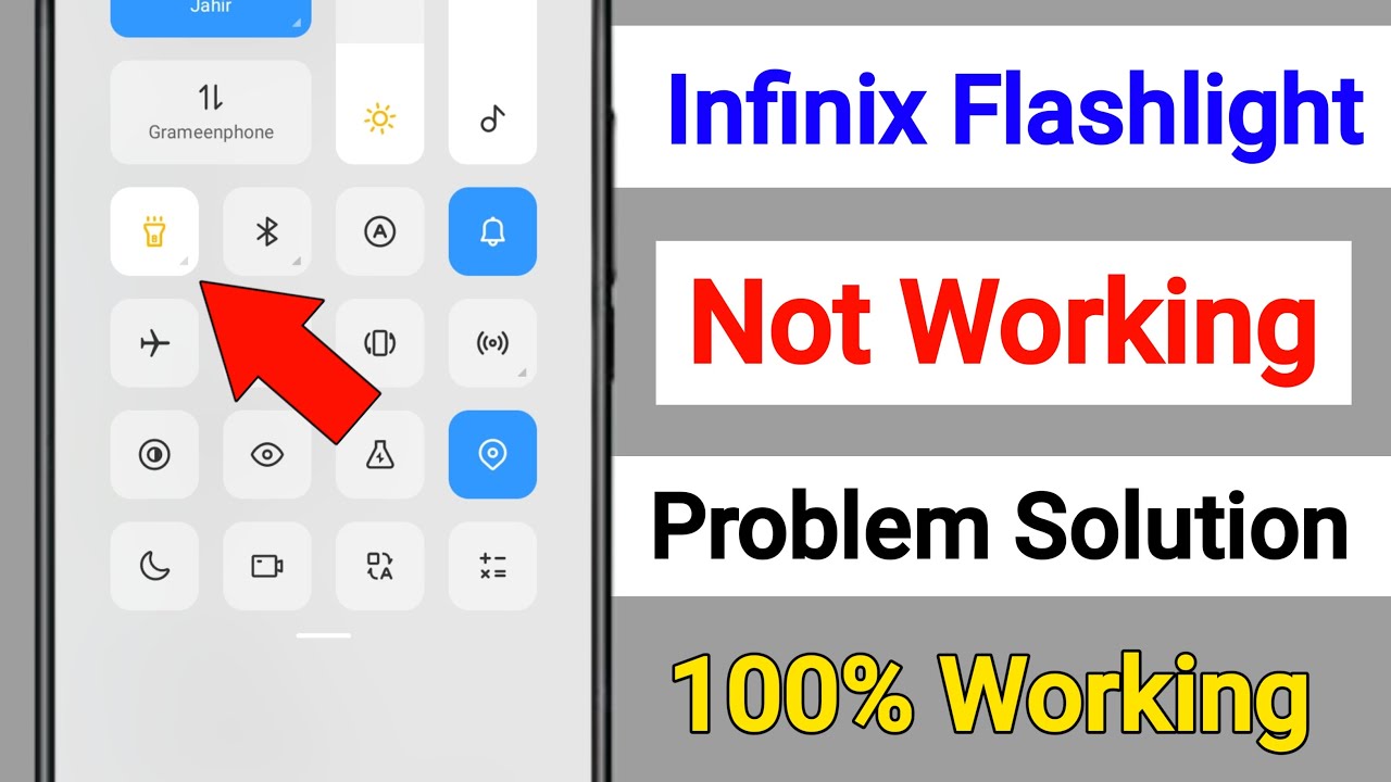 Infinix Flashlight Not Working Problem | How to Fix Torch Not Working | Camera Light Problem