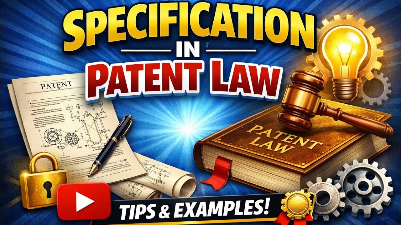 Specification Under Patent Law l Intellectual Property. 