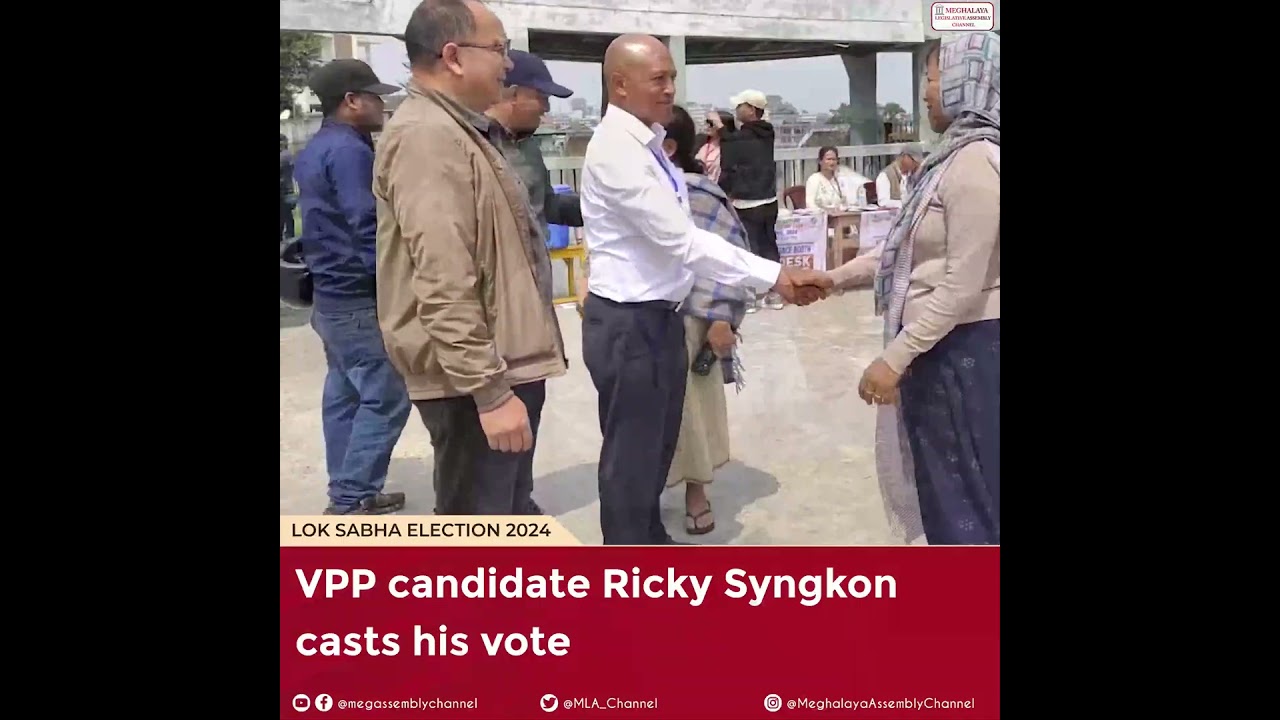 VPP candidate Ricky Syngkon casts his vote #shorts