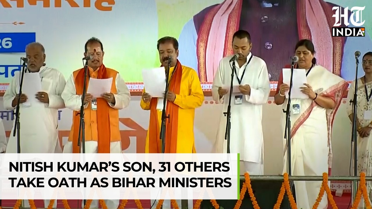 Bihar Cabinet Expansion: Nitish Kumar&rsquo;s Son Nishant, 31 Others Take Oath As Ministers | HT India
