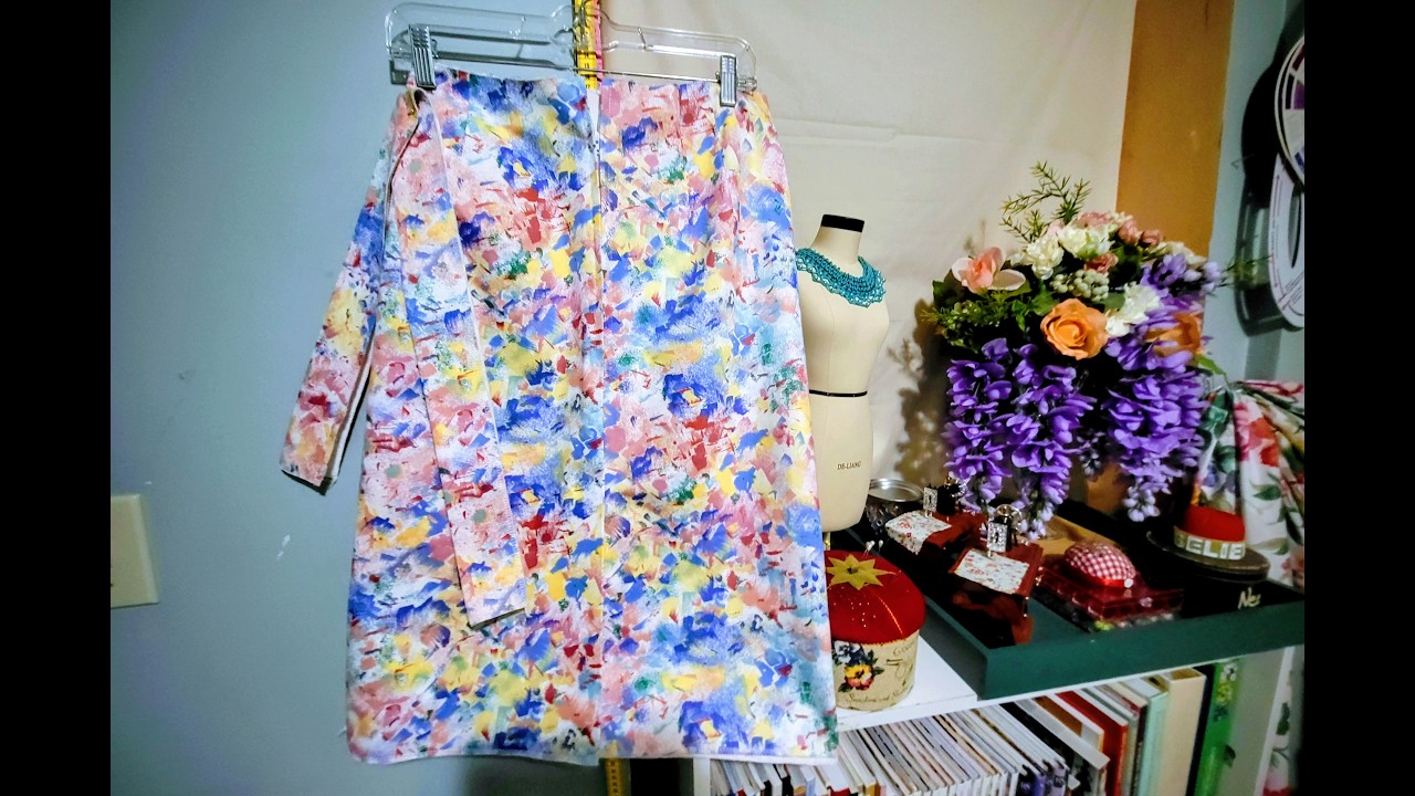 Project 45 Part #1: CB kick pleat, center zipper, beginners friendly (See & Sew 6459, Butterick).