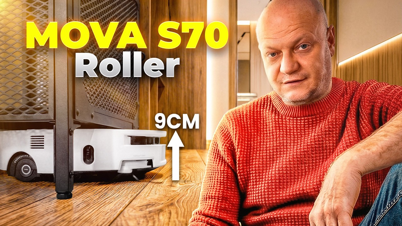 MOVA S70 Roller : le robot laveur à rouleau le plus fin du marché (90 mm) !