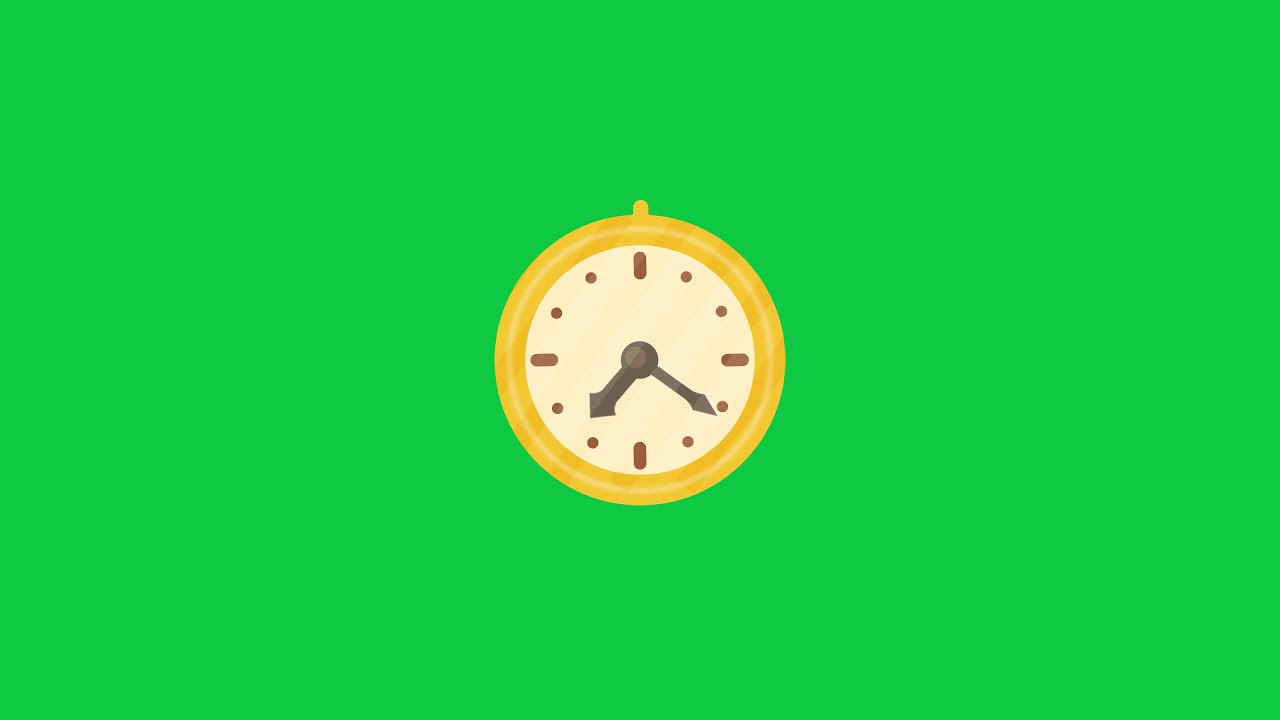 Pocket Watch Animation | Green screen