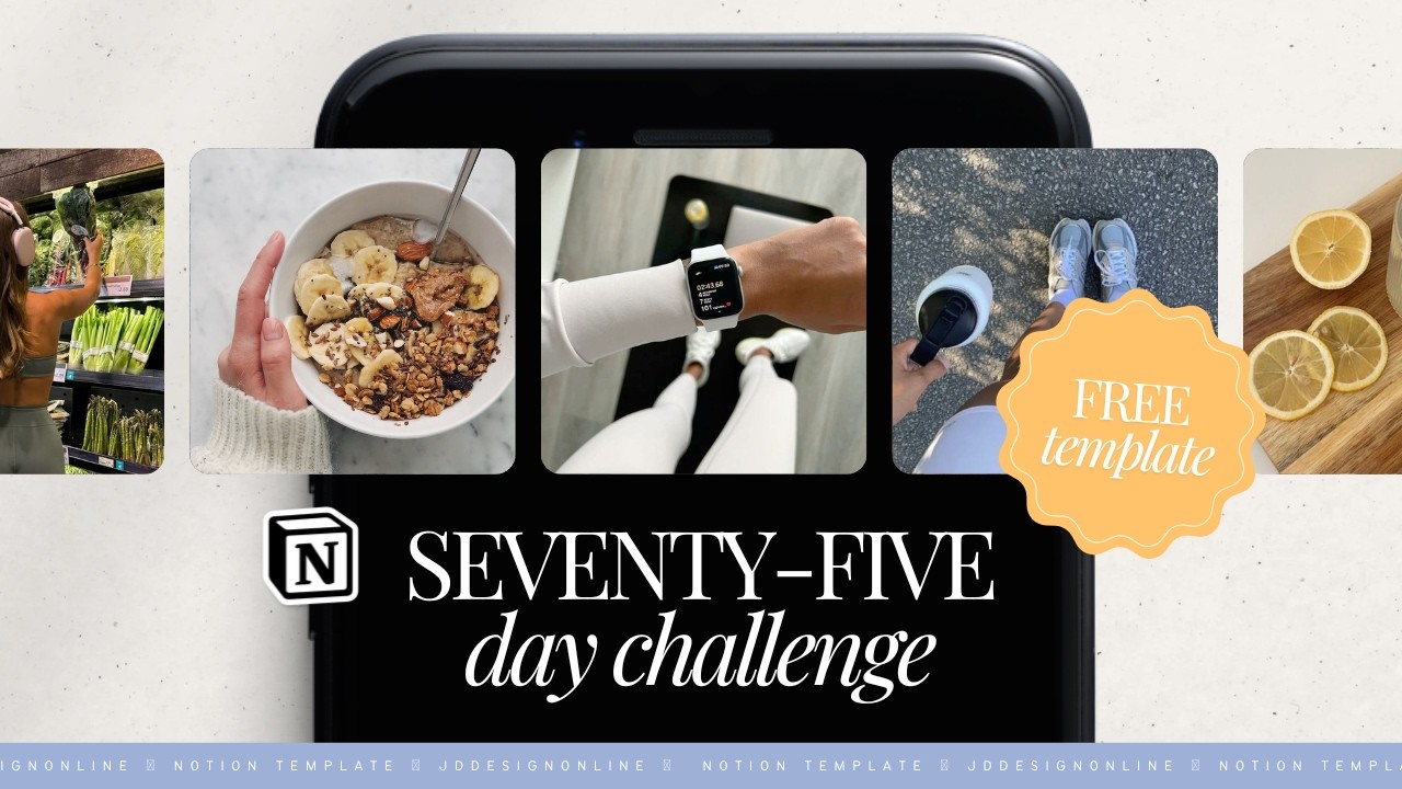 🏋️&zwj;♀️ my FREE 75 day fitness challenge tracker 💪✨📆 (daily log, progress tracker & day countdown)