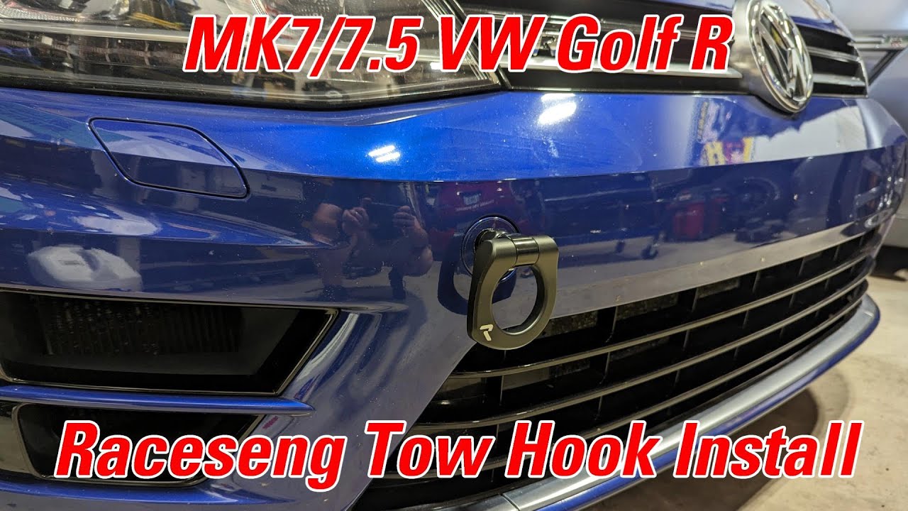 MK7/7.5 VW Golf Raceseng Front Tow Hook Install - Bumper Drill Method