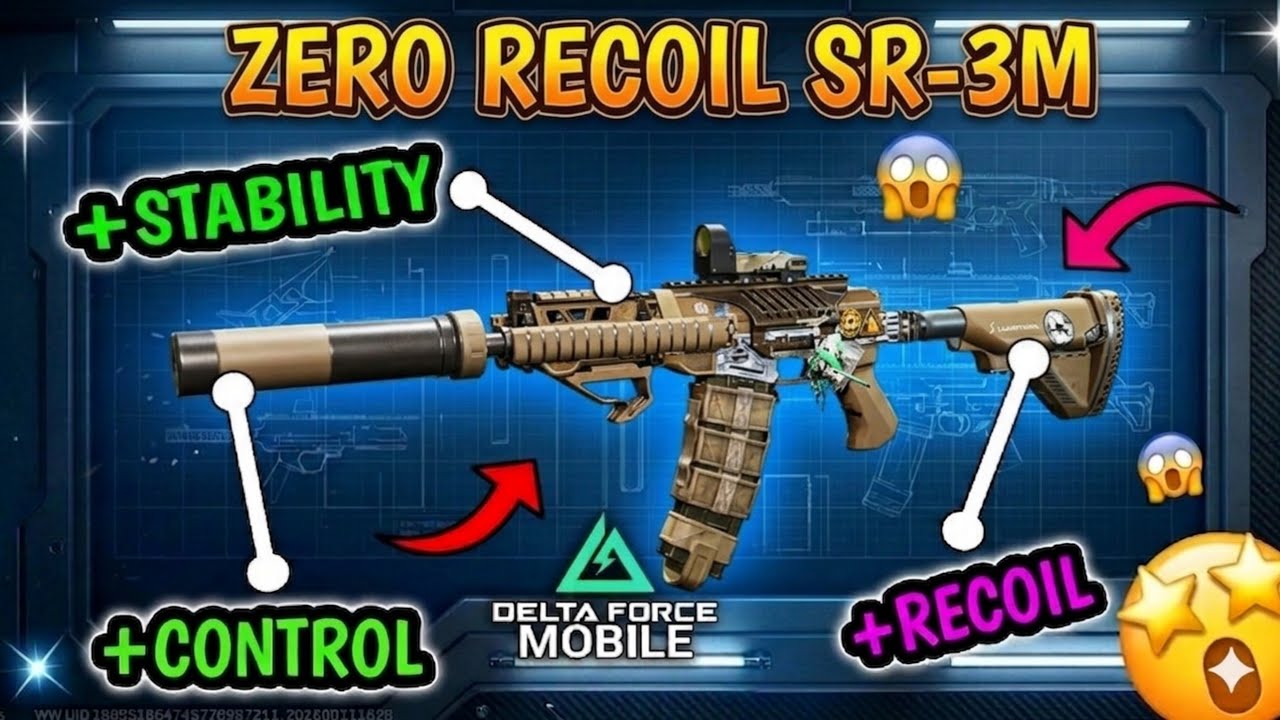 ZERO RECOIL SR-3M is INSANE 🔥 | Best Delta Force Mobile Loadout