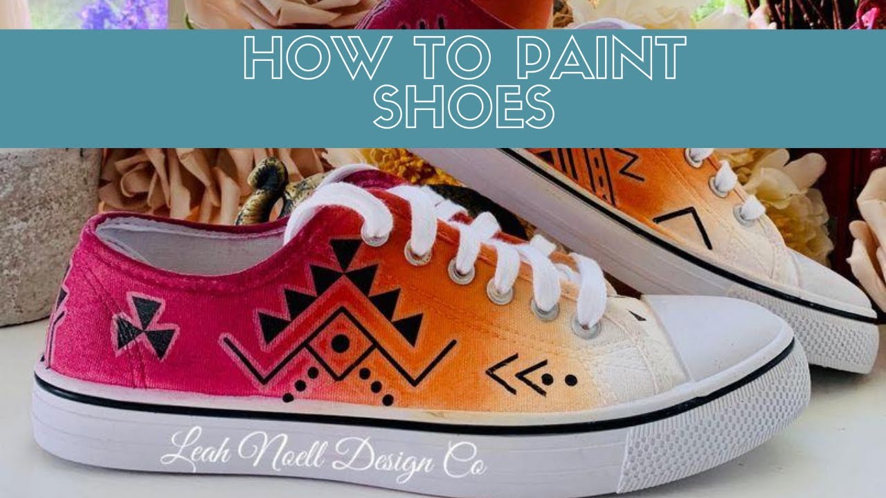 How to hand paint canvas shoes