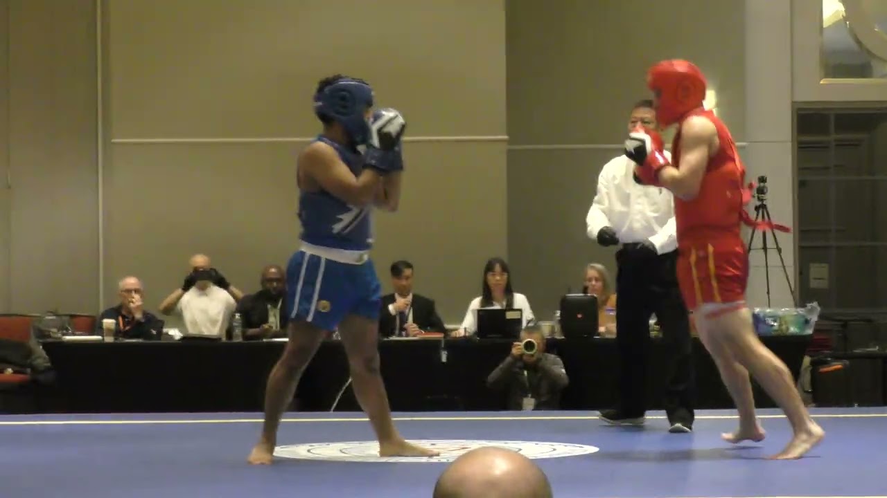 2025 US Junior Wushu Team Trials & Sanda Nationals - Massimo Cintron vs. Chase Dews