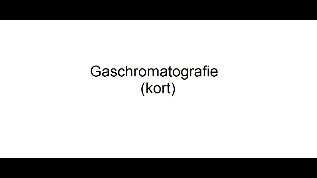 Gaschromatografie kort