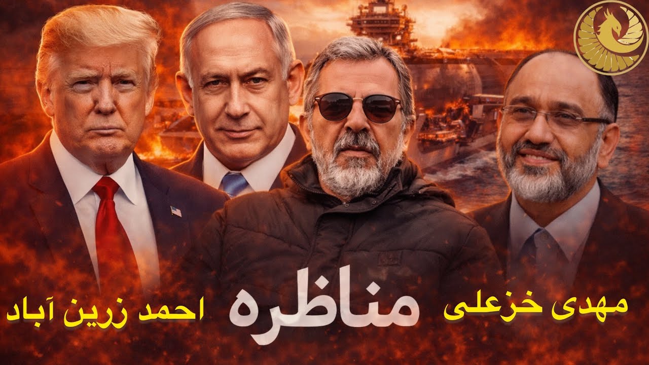 پخش زنده مناظره مهدی خزعلی و احمد زرین اباد درباره مناقشه نظامی اخیر