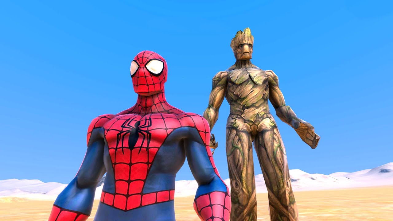 GROOT VS SPIDERMAN - Süper Güçlüler