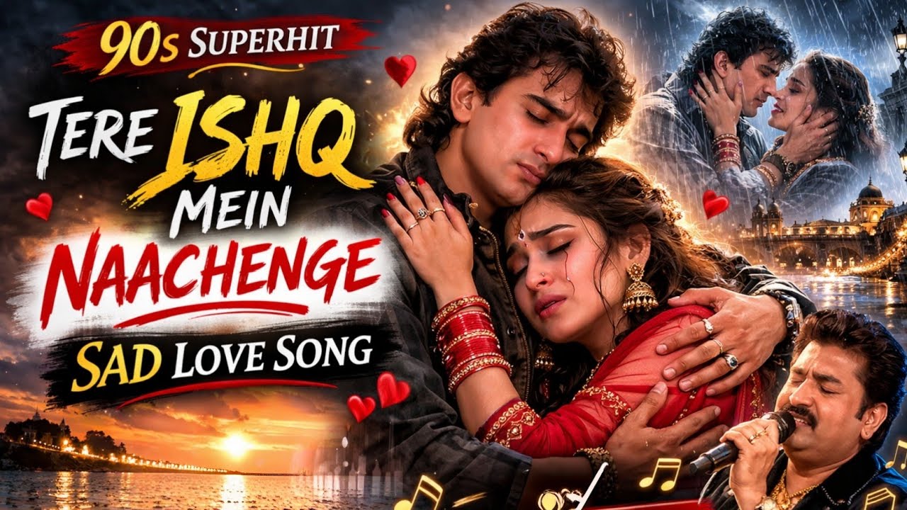Tere Ishq Mein Naachenge | Raja Hindustani | Aamir Khan, Karisma Kapoor | Kumar Sanu | 90s Sad Song
