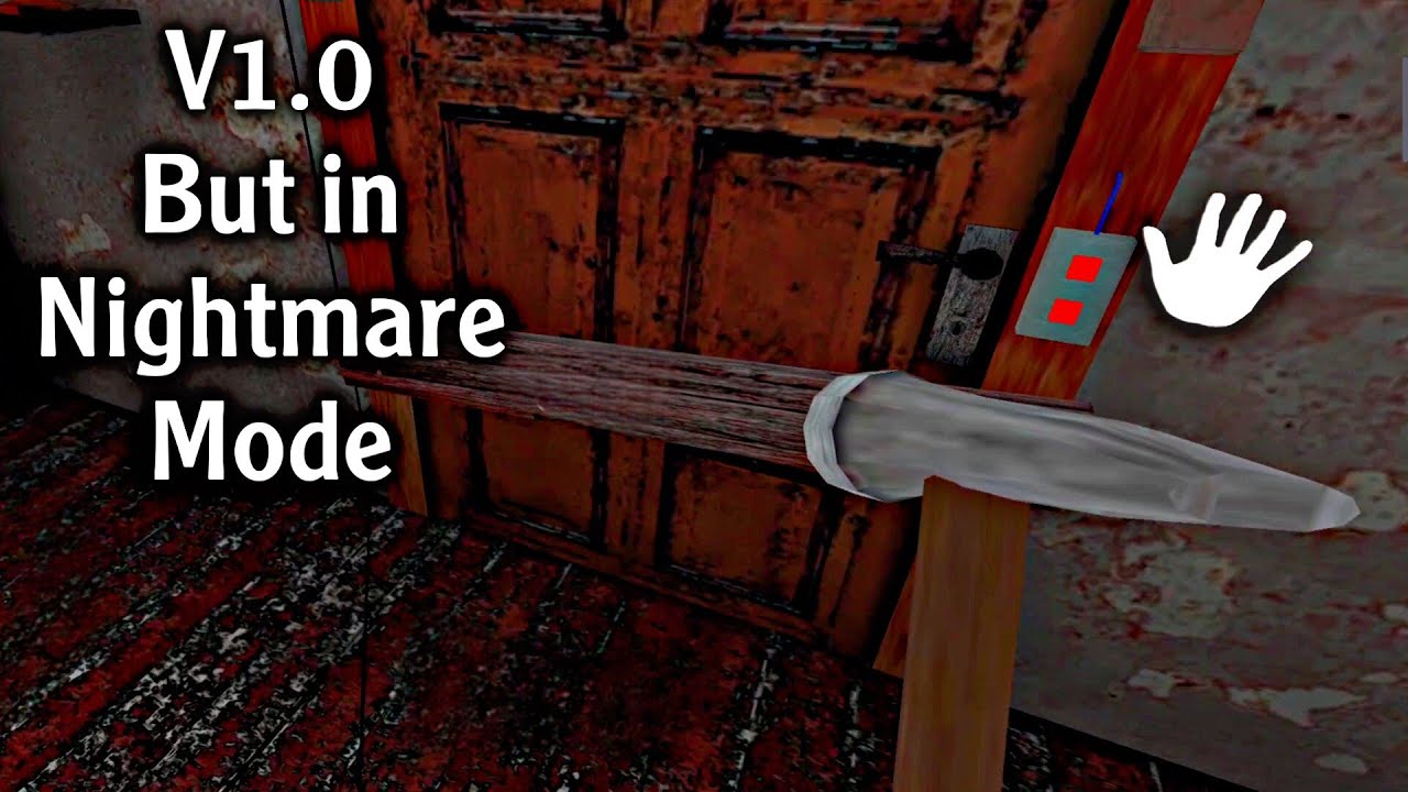 Granny First Version 1.0 but in Nightmare mode & Full Gameplay