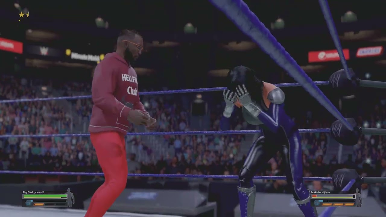 WWE 2K25: Low blow to Makoto Niijima