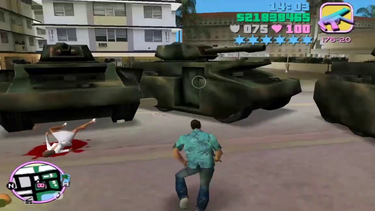 GTA Vice City Police Attack