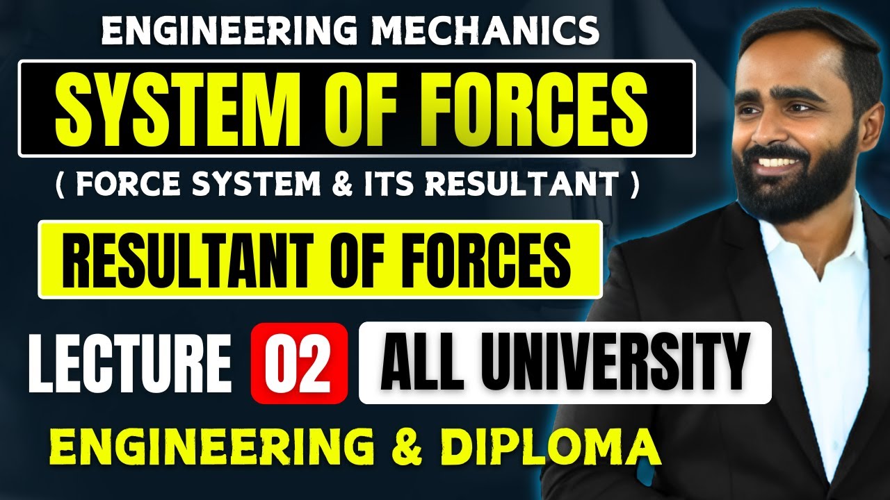 SYSTEM OF FORCES|SYSTEM AND RESULTANT OF FORCES|LECTURE 02 |ENGINEERING MECHANICS|PRADEEP GIRI SIR