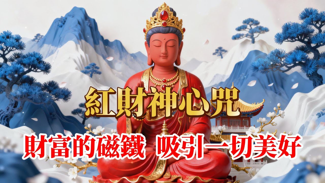 紅財神心咒 紅財神力，增長無盡善業，成就圓滿財富，正財偏財，福德招引，讓您的努力，獲得倍數回報，快速掌握招財心法