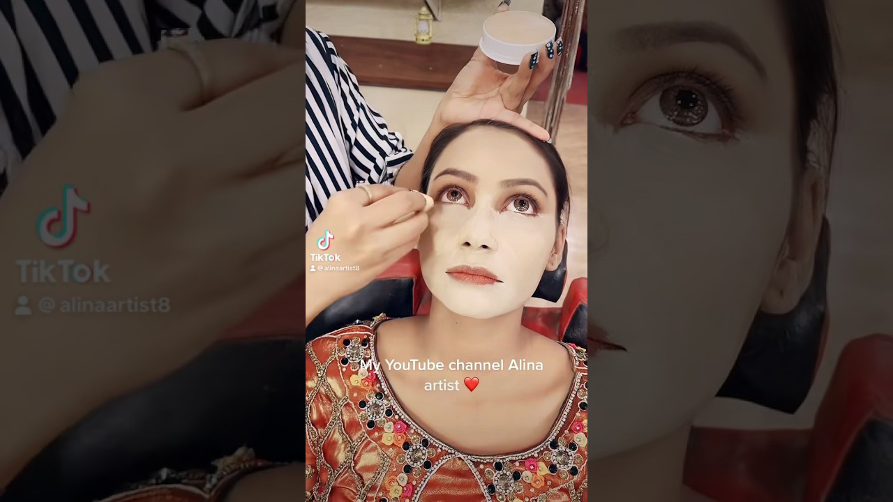 How to apply Aqua Base ? #youtubeshorts #whitebase #whiteskin #base #aqua #kryolan #ytshorts #shorts