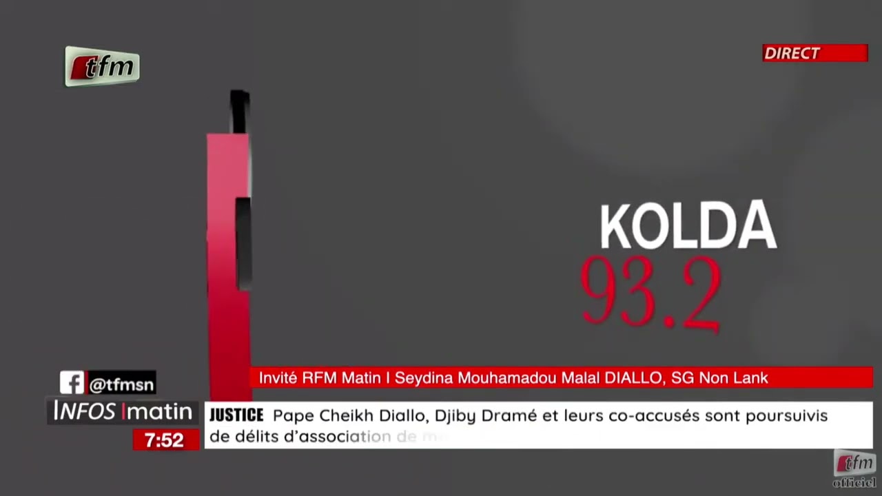 l'invite de rfm matin | Seydina Mouhameed Malal DIALLO, SG 