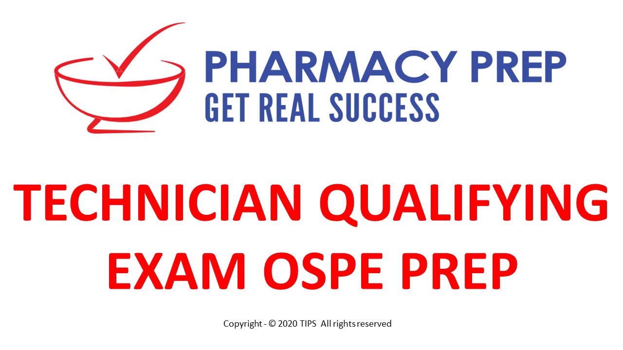 PEBC Technician OSPE prep course, Misbah Book, OSPE MOCK tests, video library, online and in-person