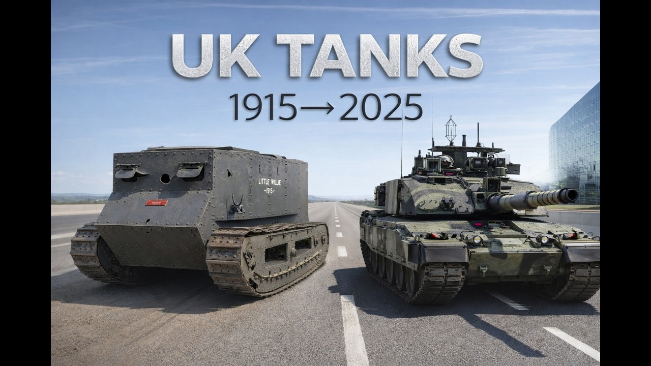 Evolution of British Tanks (1915–2025) | From Little Willie to Challenger 3