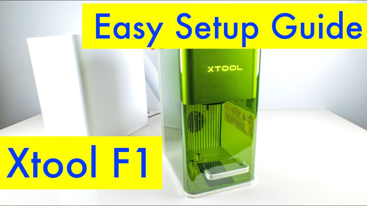Xtool F1 Laser Engraver + Air Purifier Unboxing, Setup and Engraving Test