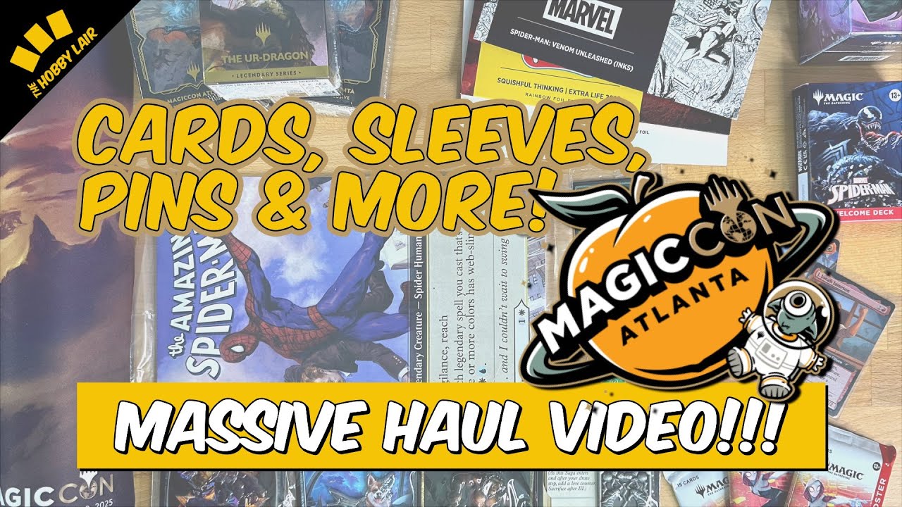 MagicCon Atlanta 2025 Haul -  Spiderman Collector Packs, Dragonshield x MTG Sleeves, Pins, & MORE!