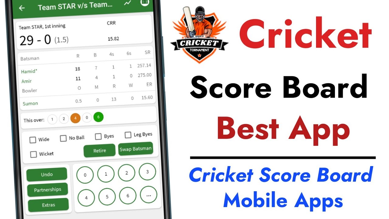 Cricket Score Board App ! Mobile me cricket match ki scoring kaise kare