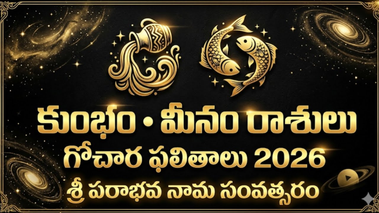 #Astrology ##gochar2026 #rasiphalalu #2026#కుంభం #శ్రమ అశాంతి #మీనం #luckiest #రొయ్యలు పంట #real #