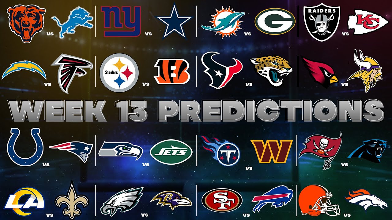NFL Week 13 Predictions