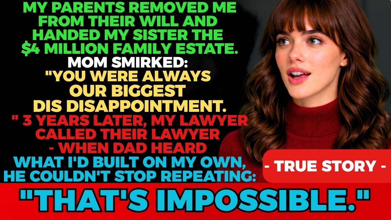 My Parents Gave My Sister $5.2M And Called Me A Liability — Then My Dad’s Lawyer Called Mine